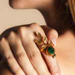 Anillo Hojas Granada AN50-The Nook Store