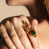 Anillo Hojas Granada AN50-The Nook Store