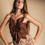 Top Fleur Nicole Marrón TOP13-The Nook Store