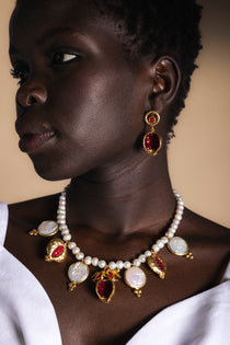 Collar Perlas y Granadas Co80-The Nook Store