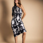 Vestido Adriana Ikat Black and White-The Nook Store