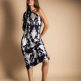 Vestido Adriana Ikat Black and White-The Nook Store