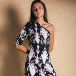 Vestido Adriana Ikat Black and White-The Nook Store