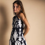 Vestido Adriana Ikat Black and White-The Nook Store