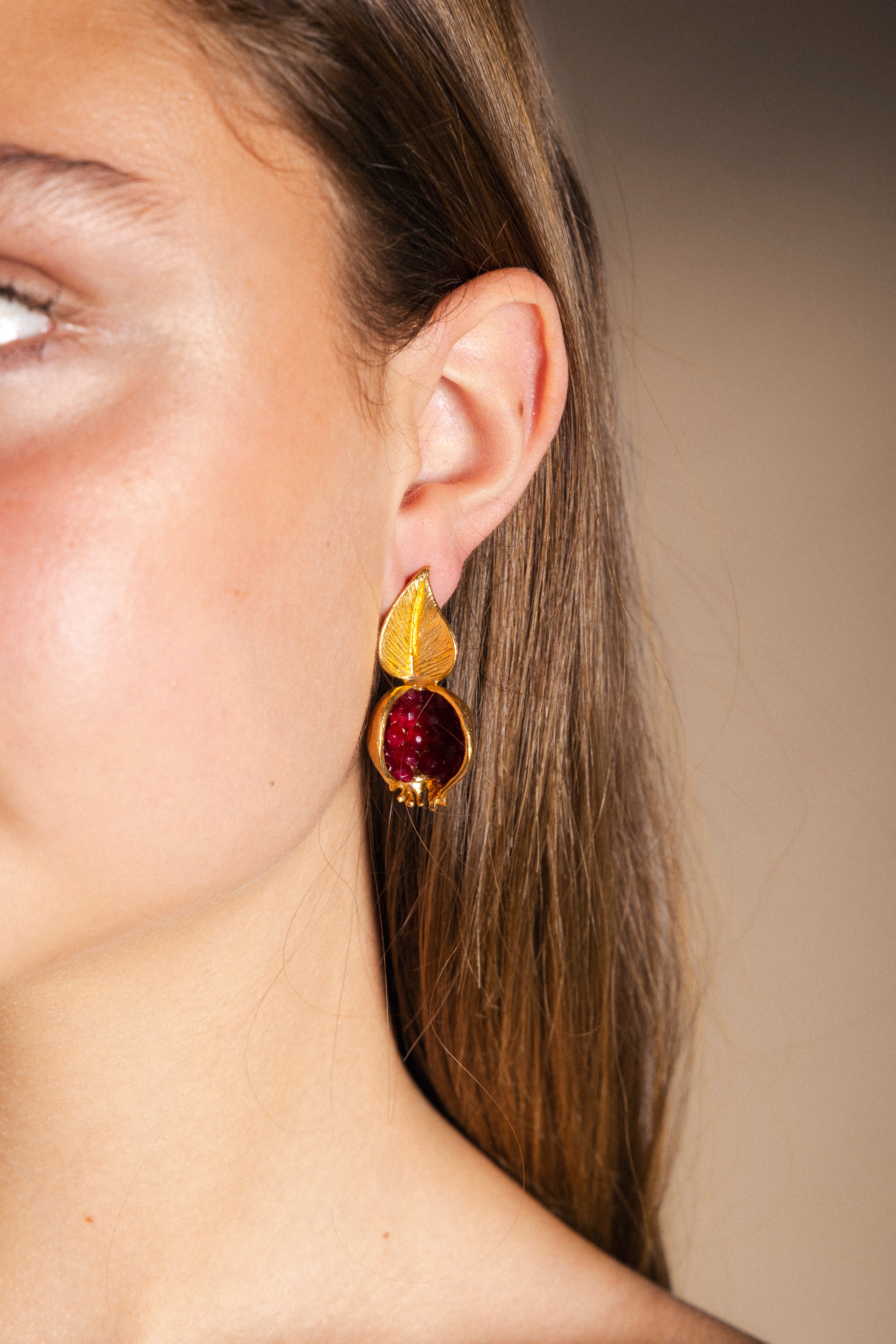 Pendientes Hoja Granada PEN139-The Nook Store