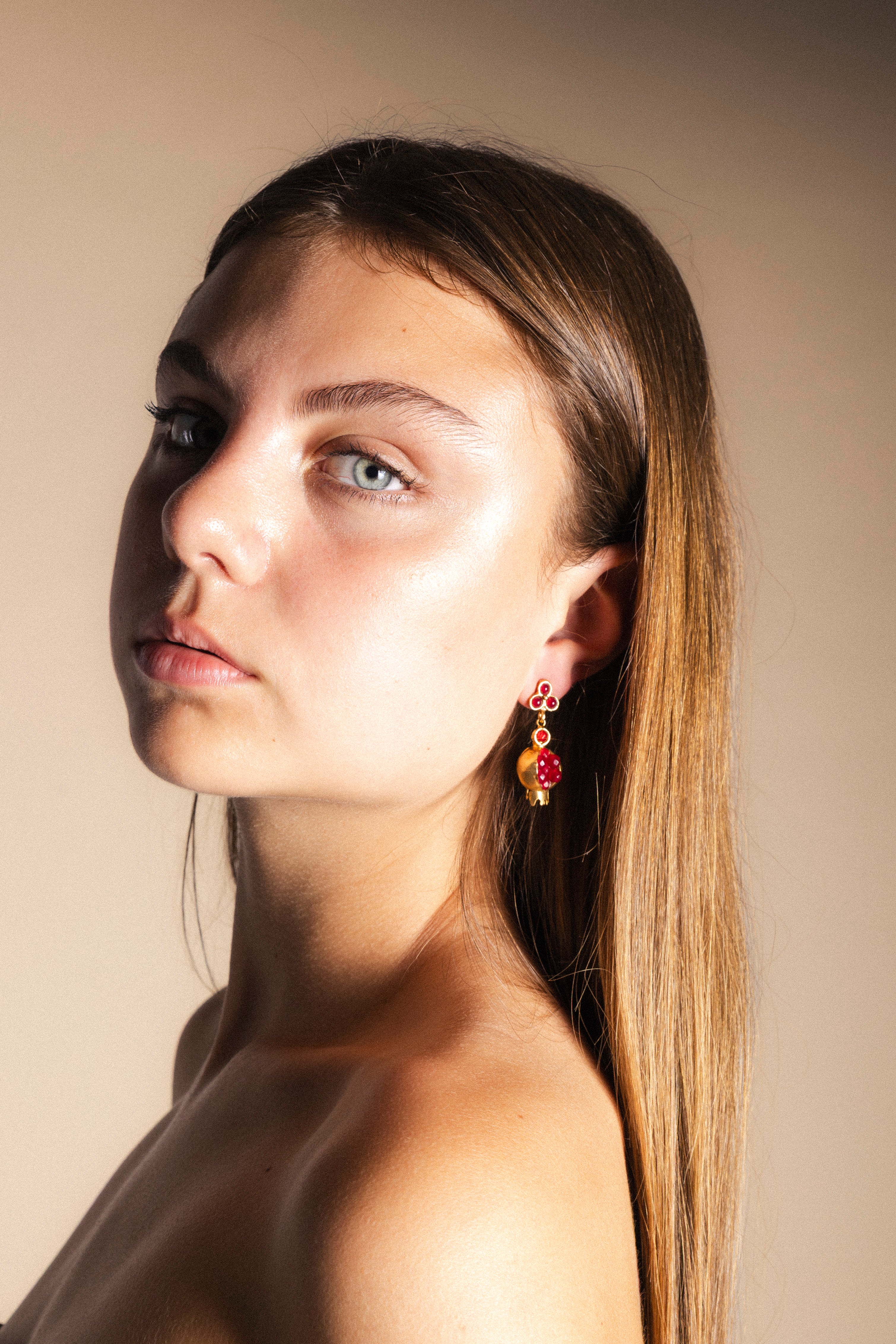 Pendientes Granada Pequeña PEN48-The Nook Store