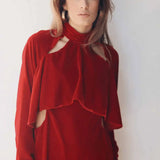 Vestido Carlota Velvet Rojo