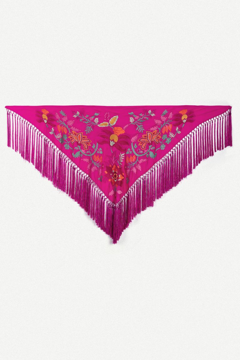 Mantón Niña India Fucsia 1M367-The Nook Store