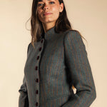 Chaqueta Emily Verde Plomo Rayas Naranjas y Burdeos CHQ35 thenookstore-new