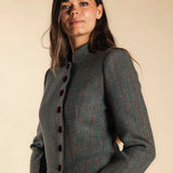 Chaqueta Emily Verde Plomo Rayas Naranjas y Burdeos CHQ35 thenookstore-new