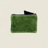 Monedero Terciopelo Rombos Verde