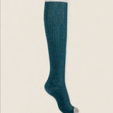 Calcetin purpurina caña alta PCA10 Verde Esmeralda