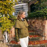 Chaqueta Amanda Verde Kaki Rayas Burdeos y Verdes CHQ37