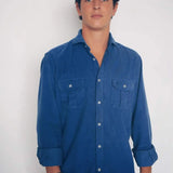 Logo Shirt Microcorduroy 100% 2 pockets LO16