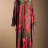 Vest72 Vestido Batte Paisley Verde Oliva