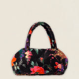 BOLT18 Bolso Terciopelo Pájaros Negro