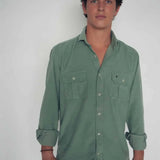 Logo Shirt Microcorduroy 100% 2 pockets LO26