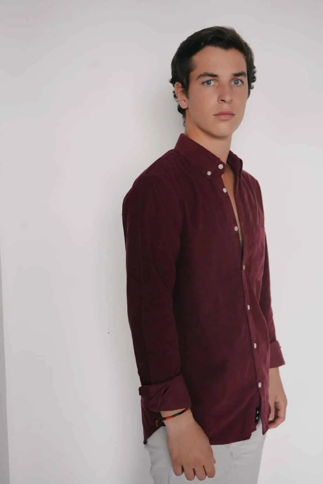 Camisa Micropana 1 Bolsillo Granate The Nook Store