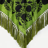 Manton Carmuca Bicolor Verde Aceituna/Negro M57