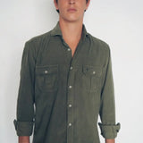 Logo Shirt Microcorduroy 100% 2 pockets LO135