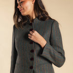 Chaqueta Emily Verde Plomo Rayas Naranjas y Burdeos CHQ35 thenookstore-new