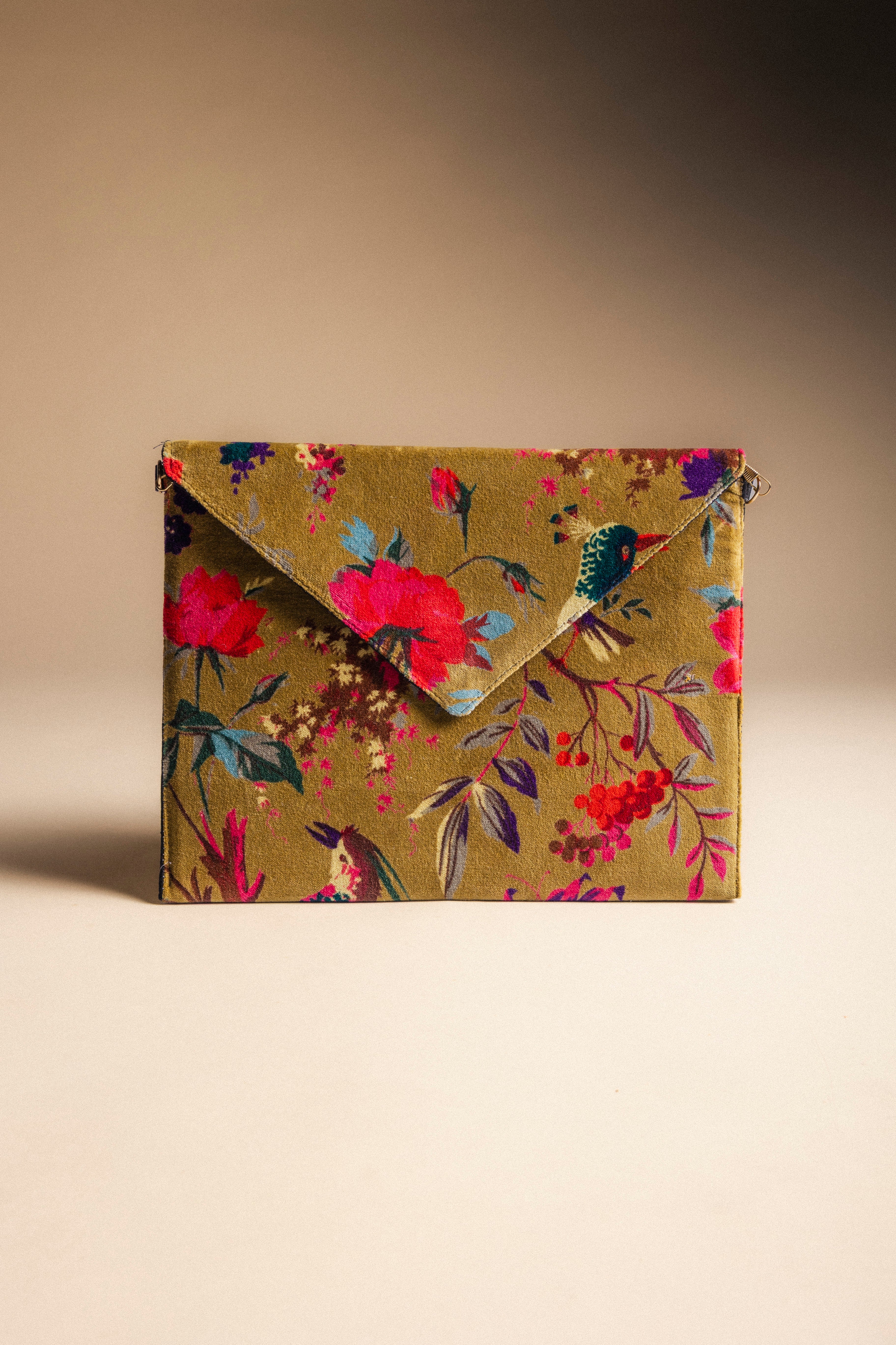 Cartera de Mano 14 Pájaros Verde Oliva-The Nook Store
