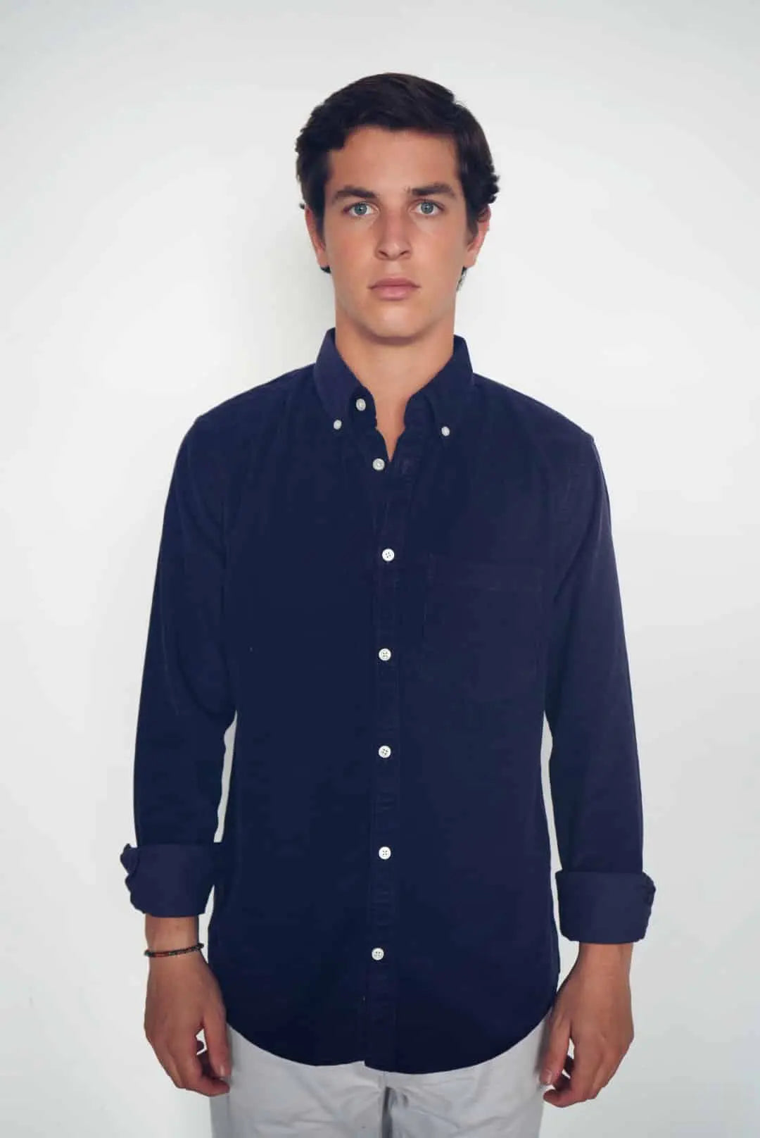 Camisa Micropana 1 Bolsillo Azul Marino The Nook Store