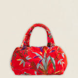 BOLT16 Bolso Terciopelo Pájaros Fresa