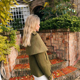 Chaqueta Amanda Verde Kaki Rayas Burdeos y Verdes CHQ37