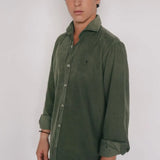 Logo shirt, 100% corduroy, no pockets LO135