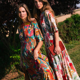 Vestido Sabrina Crudo Flores Colores Vest22-The Nook Store
