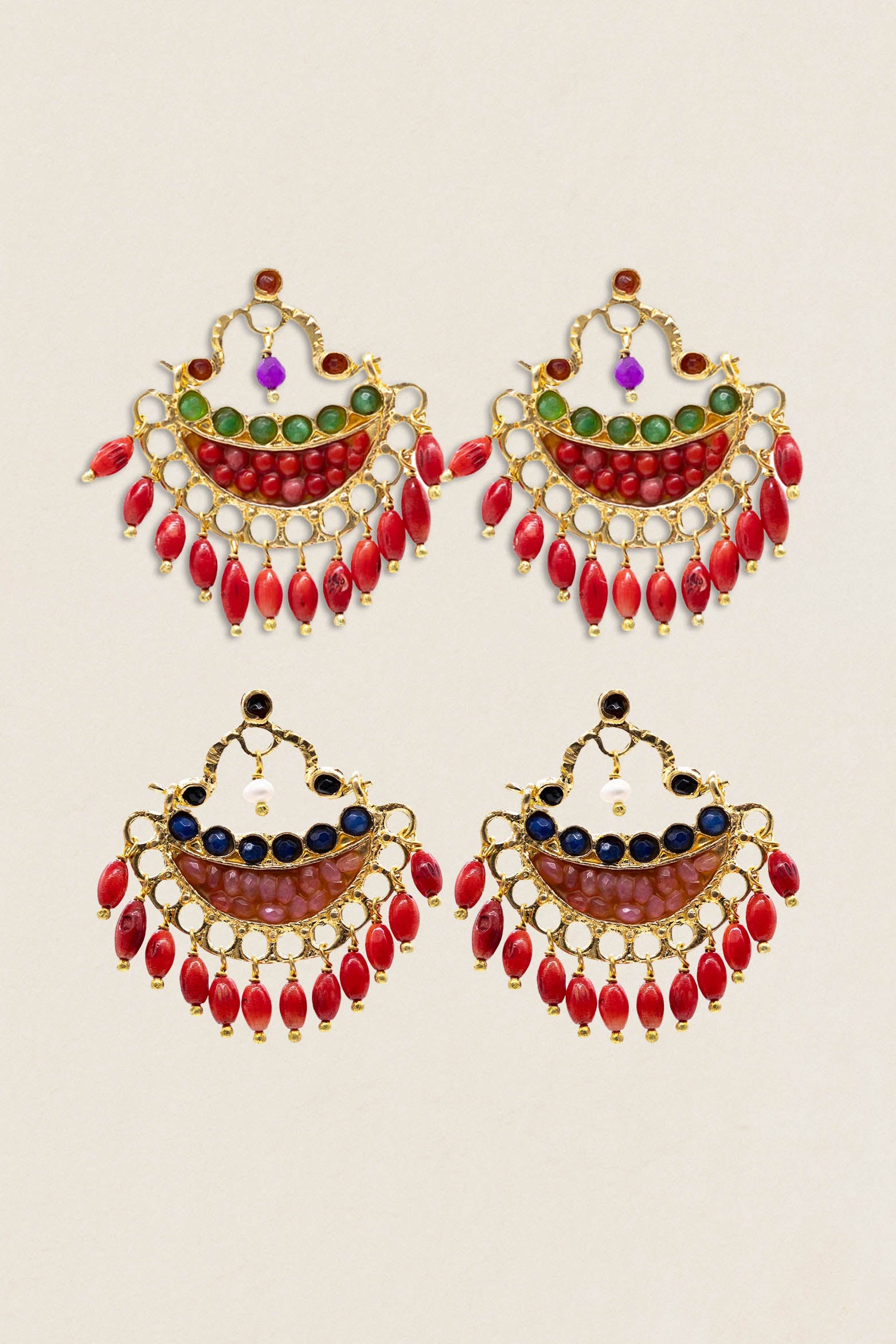 Pendientes Abanico Oval PEN213-The Nook Store