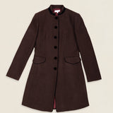 Chaqueta Corinna Larga Espigas Chocolate CHQ16