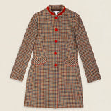 Mery Coat Khaki Green / Strawberry Stripes