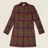 Mery Coat Khaki Green / Strawberry Stripes