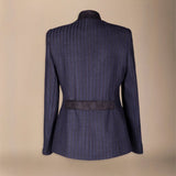 Mery Coat Khaki Green / Strawberry Stripes