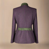 Chaqueta Casilda Rayas Moradas y Verdes CHQ39