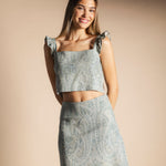 Falda Pipa Cashmere Verde Agua FAL36-The Nook Store
