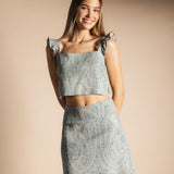Falda Pipa Cashmere Verde Agua FAL36-The Nook Store