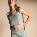 Falda Pipa Cashmere Verde Agua FAL36-The Nook Store