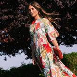 Vestido Sabrina Crudo Flores Colores Vest22-The Nook Store