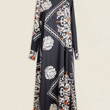 Vestido Alice Black White Flowers AL09