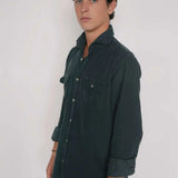 Logo Shirt Microcorduroy 100% 2 pockets LO600