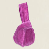 Bolso Asa Terciopelo Rosa