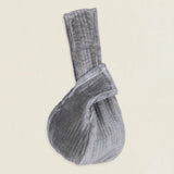 Bolso Asa Terciopelo Gris