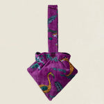 BTA07 Bolso Triángulo Asa Cheetah Púrpura The Nook Store