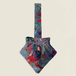 BTA04 Bolso Triángulo Asa Pájaros Verde Agua The Nook Store