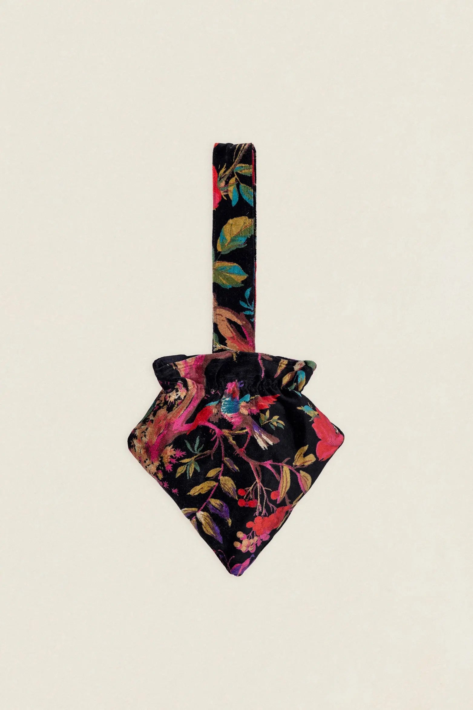 BTA01 Bolso Triángulo Asa Pájaros negros The Nook Store