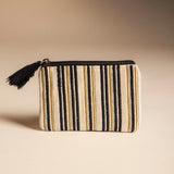 Monedero Terciopelo Lines Crudo