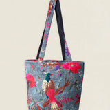 Bolso Cuadrado Pájaros Verde Agua BC04 The Nook Store